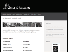 Tablet Screenshot of ghostsofvancouver.com